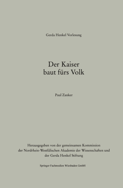 Der Kaiser baut furs Volk, PDF eBook