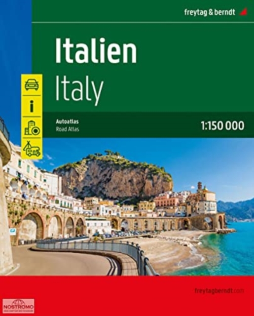 Italy Road Atlas (1:150,000), Spiral bound Book