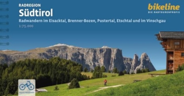 Sudtirol Radregio Radwandern im Eisacktal, Brenner-Bozen, Pustertal, Etschtal und im Vinschgau, Spiral bound Book