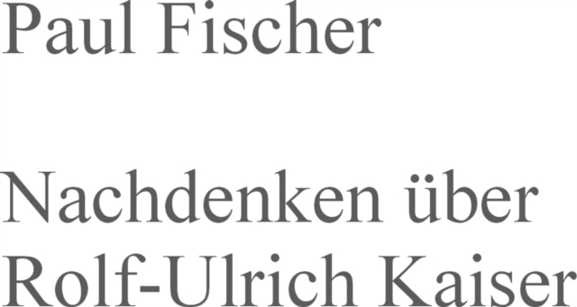 Nachdenken uber Rolf-Ulrich Kaiser, EPUB eBook