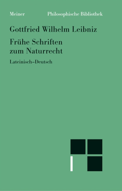 Fruhe Schriften zum Naturrecht : Zweisprachige Ausgabe, PDF eBook