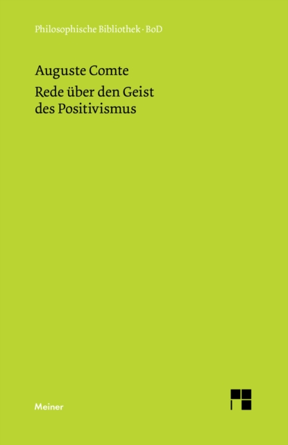 Rede uber den Geist des Positivismus, PDF eBook