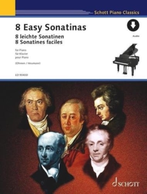 8 Easy Sonatinas : from Clementi to Beethoven. piano., Sheet music Book