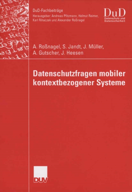 Datenschutzfragen mobiler kontextbezogener Systeme, PDF eBook