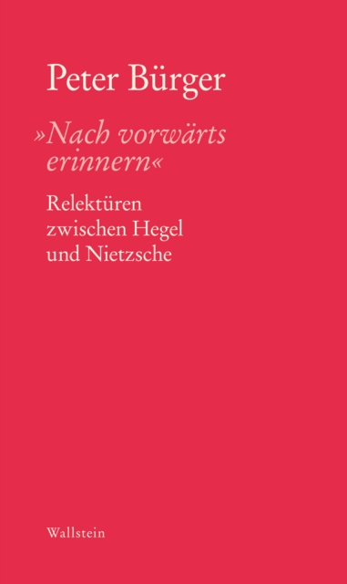 »Nach vorwarts erinnern" : Relekturen zwischen Hegel und Nietzsche, PDF eBook