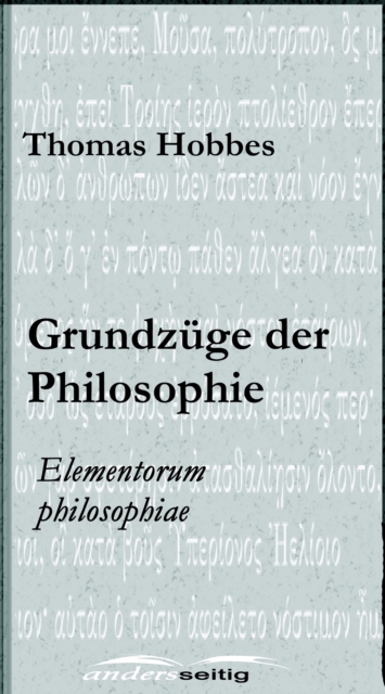 Grundzuge der Philosophie : Elementorum philosophiae, EPUB eBook