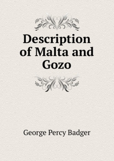 Description of Malta and Gozo, Paperback Book