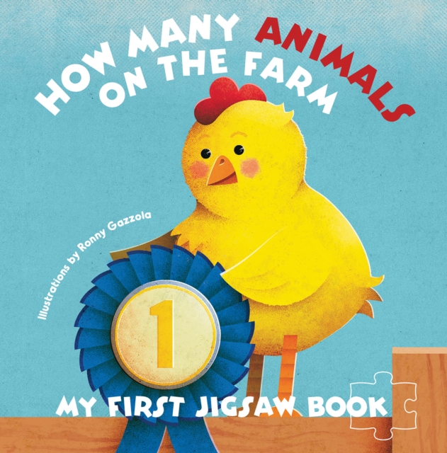 My First Jigsaw Book: How Many Animals on the Farm?, Hardback Book