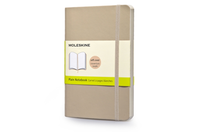 Moleskine Soft Cover Khaki Beige Pocket Plain Notebook, Notebook / blank book Book
