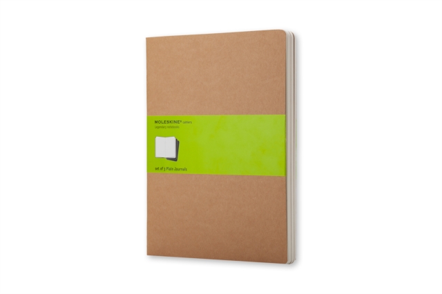 Moleskine Plain Cahier Xl - Kraft Cover (3 Set), Multiple-component retail product Book