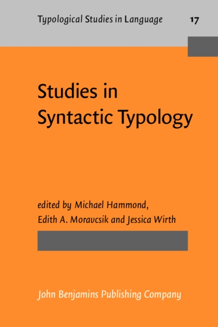Studies in Syntactic Typology, PDF eBook