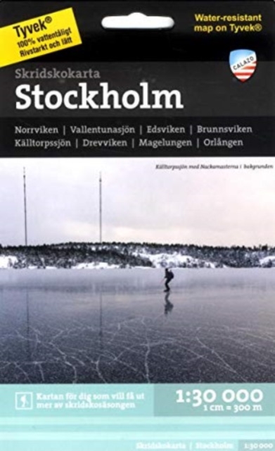 Stockholm - ice-skating map, Sheet map, folded Book