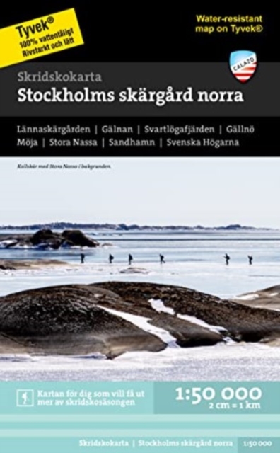 Stockholms skargard - norra - ice-skating map, Sheet map, folded Book