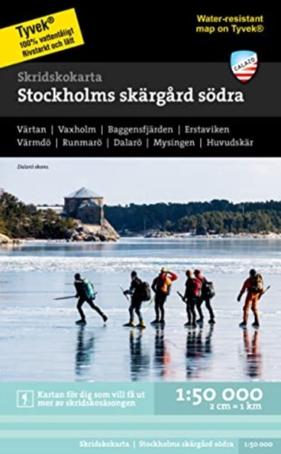 Stockholms skargard - sodra - ice-skating map, Sheet map, folded Book