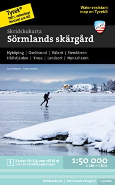 Sormlands skargard - ice-skating map, Sheet map, folded Book