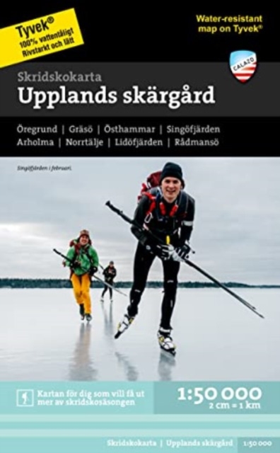 Upplands skargard - ice-skating map, Sheet map, folded Book