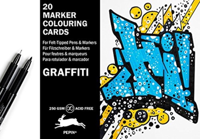 Graffiti Style : Marker Colouring Cards Book, Hardback Book