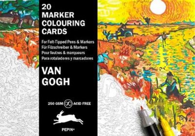 Van Gogh : Marker Colouring Cards Book, Hardback Book