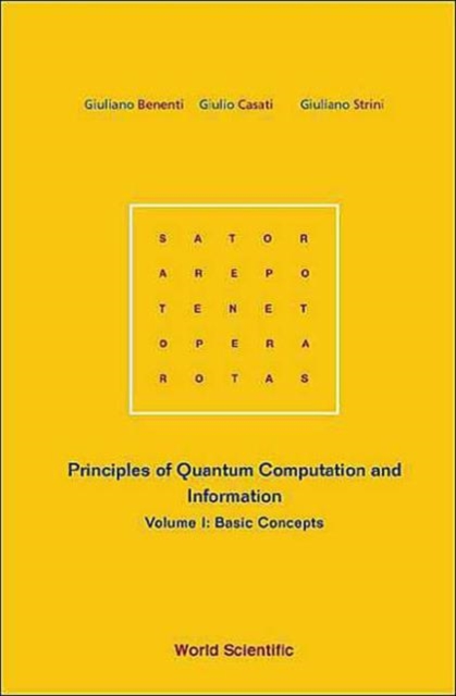 Principles Of Quantum Computation And Information - Volume I: Basic Concepts, Hardback Book