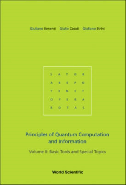Principles Of Quantum Computation And Information - Volume Ii: Basic Tools And Special Topics, Hardback Book