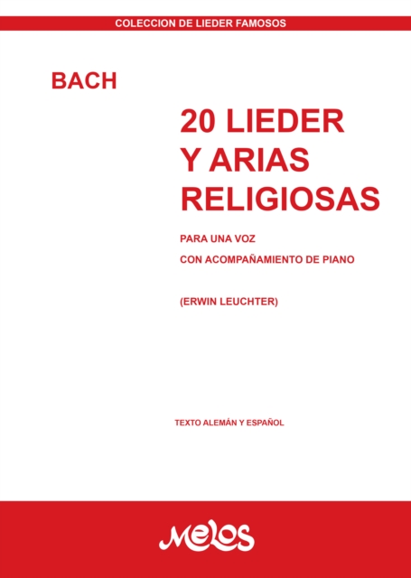20 lieder y arias religiosas Bach : Para una voz con acompanamiento de piano, PDF eBook