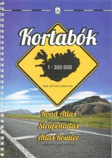 Iceland Road Atlas, with Town Plans, 2015-2016, Spiral bound Book