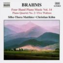 Four Hand Piano Music - Vol. 14/piano Quartet No.2 (Mathies) - CD