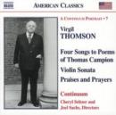 Four Songs to Poems of Thomas Campion (Continuum) - CD