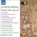 Arnold Schoenberg: String Trio, Op. 45 - CD