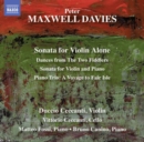 Peter Maxwell Davies: Sonata for Violin Alone/... - CD