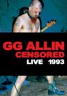 GG Allin: (Un)censored - Live 1993 - DVD