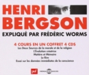 Henri Bergson Expliqué Par Frédéric Worms - CD