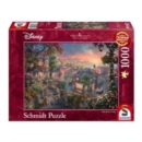 Disney - Lady and the Tramp by Thomas Kinkade 1000 Piece Schmidt Puzzle - Book