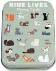 Playing cards in a tin - Nine Lives - Book
