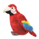 Muriel Scarlet Macaw Parrot Plush Toy - Book