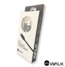 WALK P101 Lightning Braided Cable Black 1m            - Merchandise