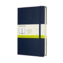 Moleskine Expanded Large Plain Hardcover Notebook : Sapphire Blue - Book