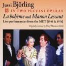 Jussi Bjorling in Two Puccini Operas - CD