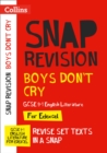 Boys Don’t Cry Edexcel GCSE 9-1 English Literature Text Guide : Ideal for the 2024 and 2025 Exams - Book