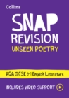 AQA Unseen Poetry Anthology Revision Guide : Ideal for the 2024 and 2025 Exams - Book
