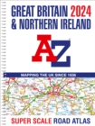 Great Britain A-Z Super Scale Road Atlas 2024 (A3 Spiral) - Book