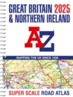 Great Britain A-Z Super Scale Road Atlas 2025 (A3 Spiral) - Book