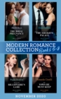 Modern Romance November 2020 Books 5-8 : The Royal Pregnancy Test (The Christmas Princess Swap) / Innocent in the Sheikh's Palace / Playing the Billionaire's Game / The Vows He Must Keep - eBook