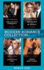 Modern Romance March 2021 Book 5-8 : The Italian's Forbidden Virgin (Those Notorious Romanos) / the Secret That Can't be Hidden / His Stolen Innocent's Vow / Ways to Ruin a Royal Reputation - eBook