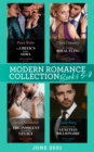 Modern Romance June 2021 Books 5-8 : The Greek's Hidden Vows / My Forbidden Royal Fling / the Innocent Carrying His Legacy / Invitation from the Venetian Billionaire - eBook