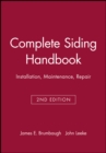 Complete Siding Handbook : Installation, Maintenance, Repair - Book
