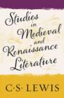 Studies in Medieval and Renaissance Literature - eBook
