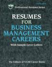 Resumes for Business Management Careers - eBook