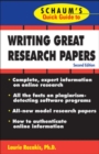 Schaum's Quick Guide to Writing Great Research Papers - Book