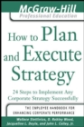 How to Plan and Execute Strategy : 24 Steps to Implement Any Corporate Strategy Successfully - eBook
